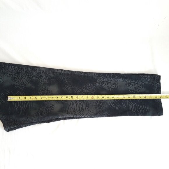 Gloria Vanderbilt Amanda Jeans Black Animal Print SIZE 16 Stretch 35x29 Grey - Picture 8 of 16